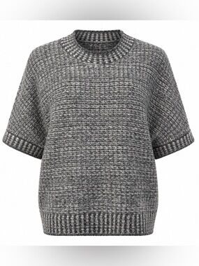 Tribal Jeans Charcoal Textured Knit Sweater Medium